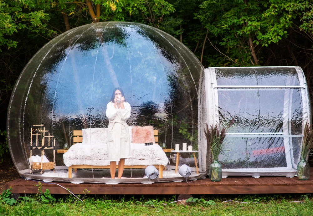 outdoor garden bubble tent